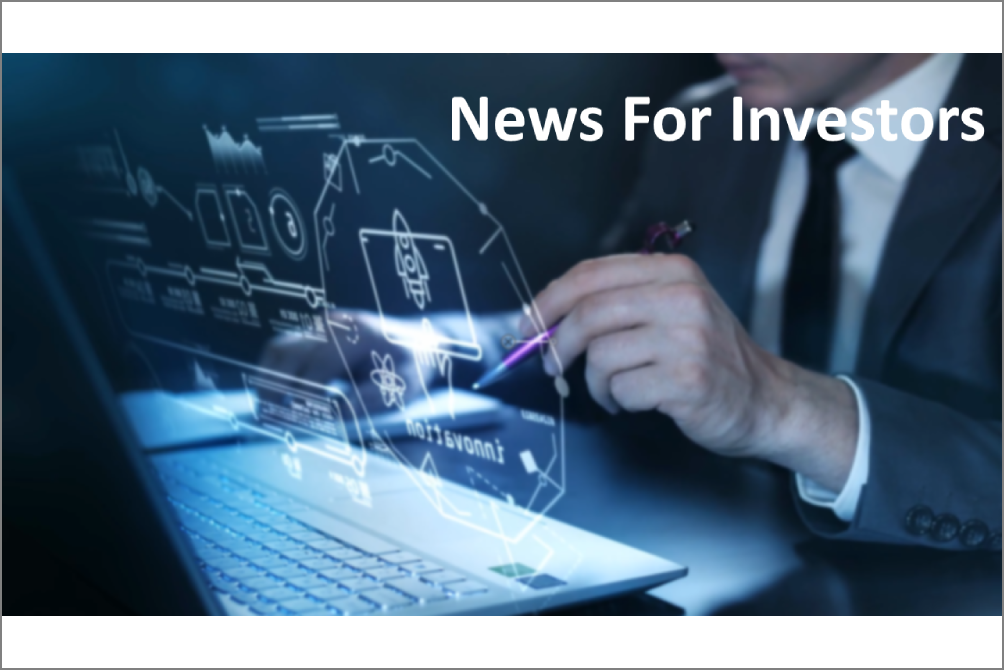This Week’s News For Investors
